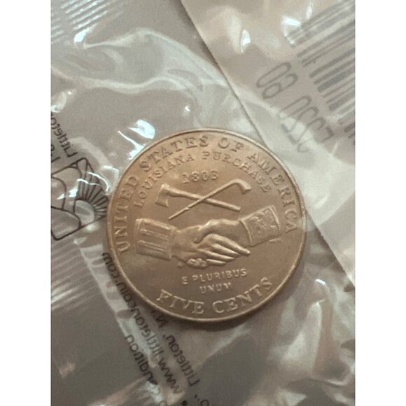 2004-P Jefferson Nickel Peace Medal Uncirculated Coin In Original Packaging - Picture 3 of 3